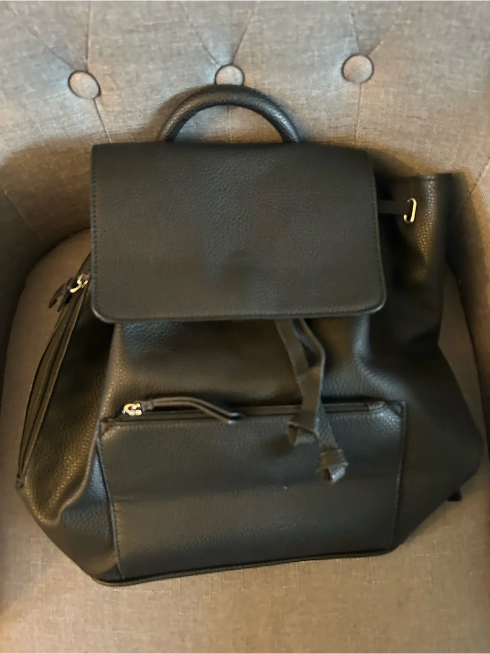 Matthew and Julian unisex black backpack in great condition